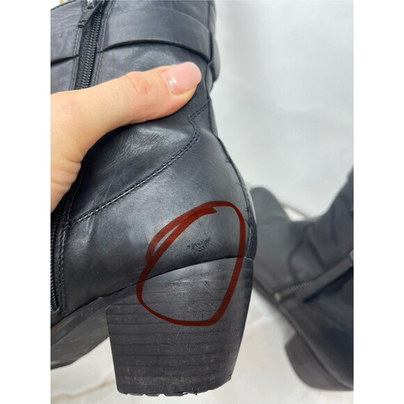 Kennel Schmerger Leather Black Ankle Boot Bootie Mid Heel Sz Uk 5.5 Eu 38.5 Us 8 - Picture 12 of 12